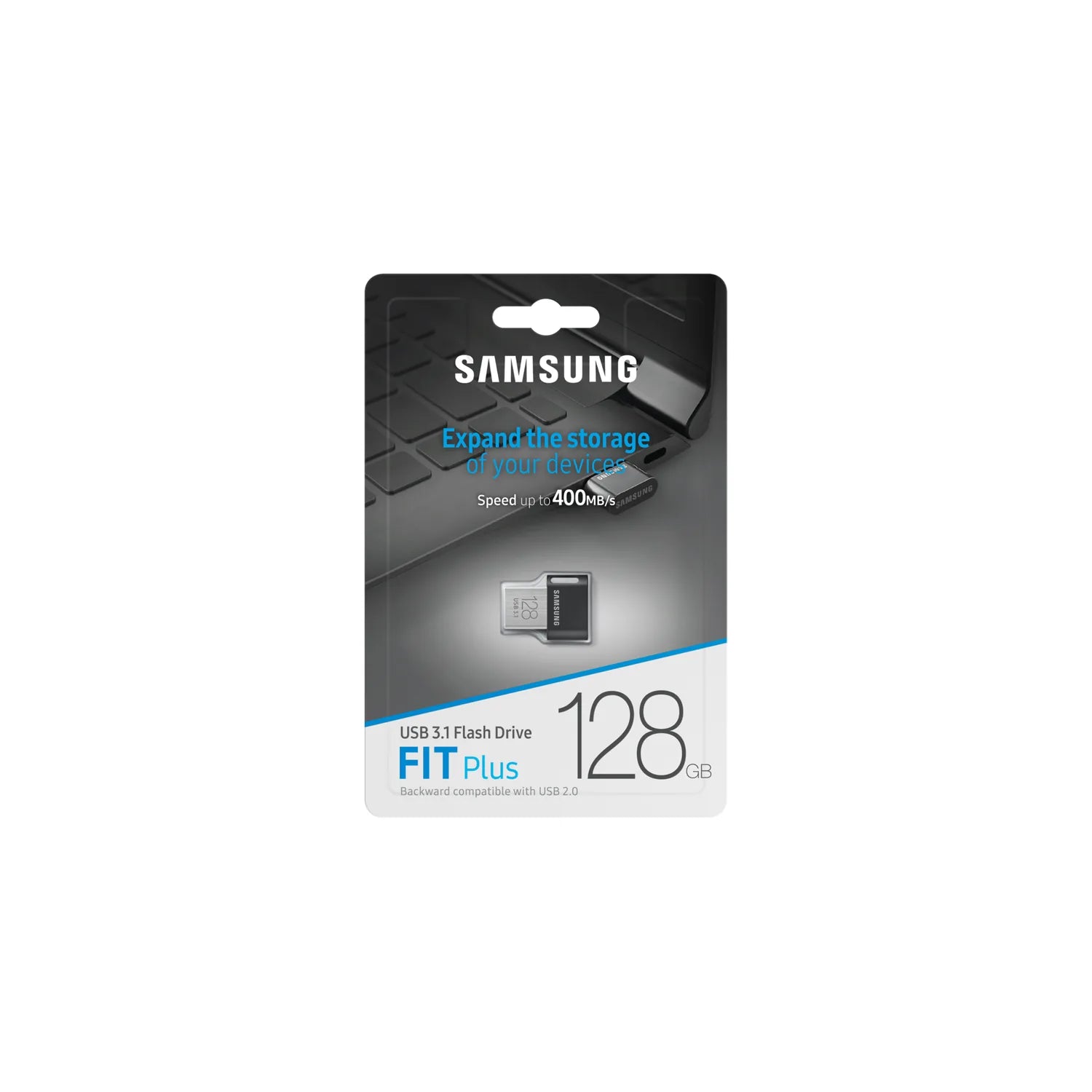 Samsung FIT Plus USB 3.1 flash drive 128GB retail package
